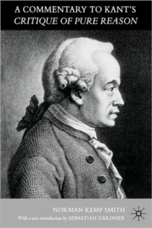 Commentary to Kant's `Critique of Pure Reason'
