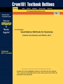 Studyguide for Quantitative Methods for Business by Anderson, ISBN 9780324184136