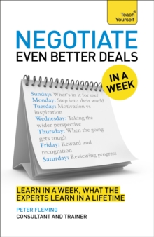 Advanced Negotiation Skills In A Week