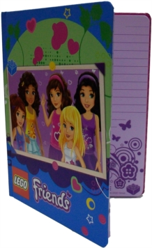 LEGO FRIENDS BLUE JOURNAL WITH BAND