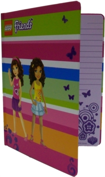LEGO FRIENDS STRIPY JOURNAL WITH BAND