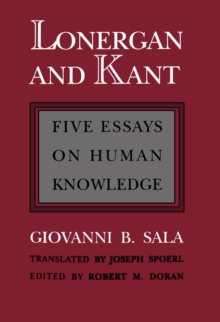Lonergan and Kant