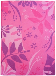 PINK FABRIC SOFT NOTEBOOK FOLIAGE A5
