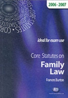 Core Statutes on Family Law