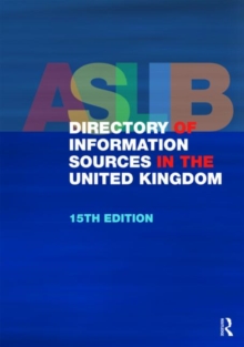 Aslib Directory of Information Sources in the United Kingdom