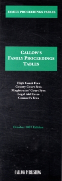 Family Proceedings Tables