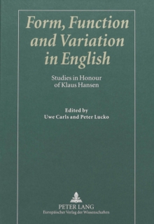 Form, Function and Variation in English