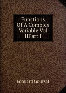 Functions Of A Complex Variable