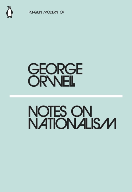 Cover for: Notes on Nationalism
