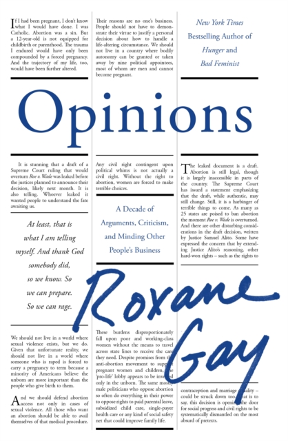 Cover for: Opinions : A Decade of Arguments, Criticism and Minding Other People's Business