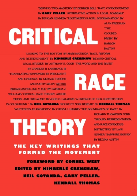 Image for Critical Race Theory : The Key Writings That Formed the Movement