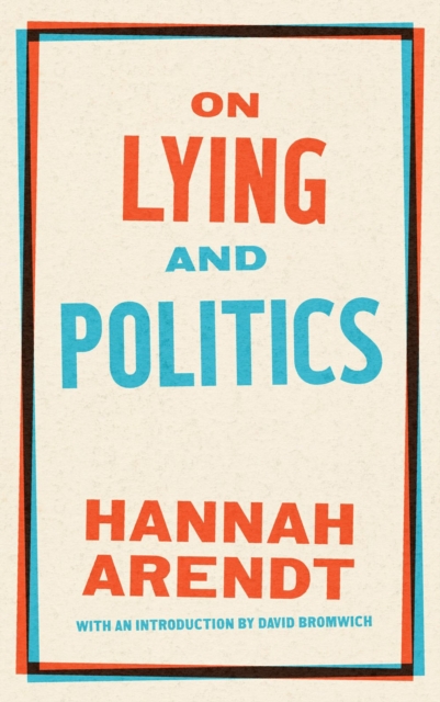 Image for On Lying And Politics : A Library of America Special Publication