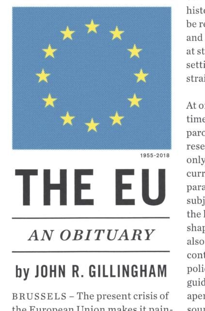 Cover for: The Eu : An Obituary