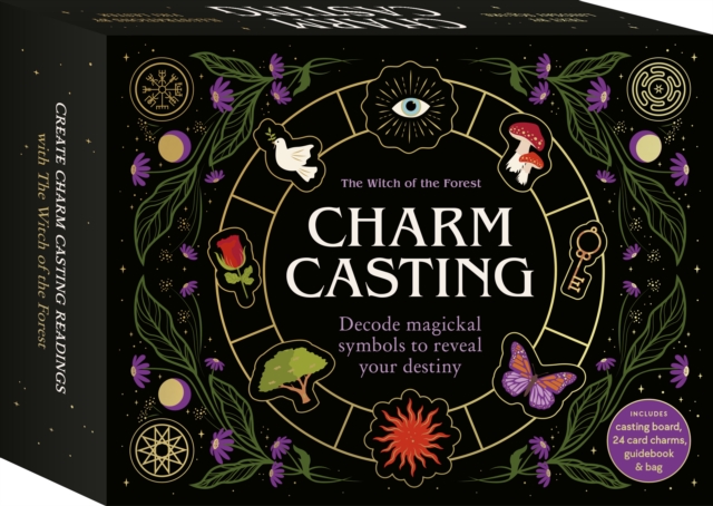 Image for Charm Casting : Decode magickal symbols to reveal your destiny - Includes: casting board, 24 card charms, guidebook and bag
