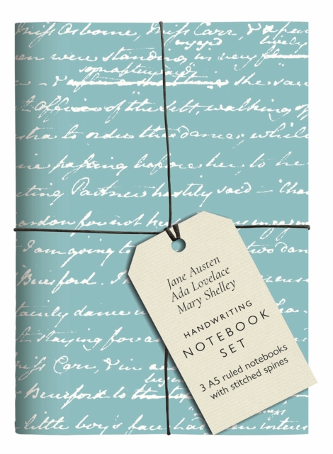 Cover for: Jane Austen, Ada Lovelace, Mary Shelley Handwriting Notebook Set : 3 A5 ruled notebooks with stitched spines